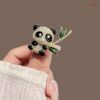 Panda brooch