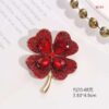 Red leaf brooch
