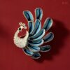 Peacock brooch