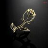 Line Rose brooch