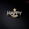 Happy brooch