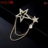 Double star brooch