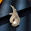 Big pearl brooch