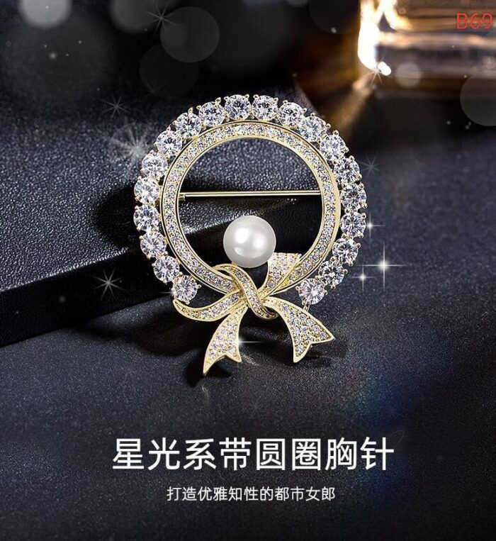 Diamond cut brooch