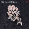 Stone leaf brooch - Image 2