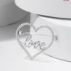 Silver Love brooch - Image 2