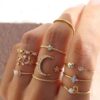 Moon ring set
