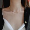 Multi Square Multi Circle Necklace - Image 4