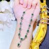 Full Stone 4 pcs with bracelet jewellery set - Image 5