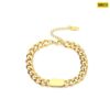 Titanium steel 18K gold thick bracelet BR23 - Image 5
