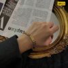 Titanium steel 18K gold thick bracelet BR23 - Image 3