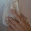 Double Butterfly Golden Ring set - Image 5