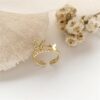Double Butterfly Golden Ring set - Image 3