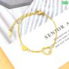 One hollow love one solid love Bracelet(18k gold polis) - Image 3
