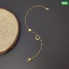 One hollow love one solid love Bracelet(18k gold polis) - Image 4