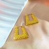 18K gold plated earrings