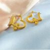 18K gold plated earrings