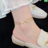 2 ball Butterfly 2 layer Anklet - Image 3