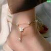 Pearl Butterfly 18K GOLD Anklet - Image 4