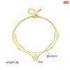 1 white & multi butterfly Anklet Payel - Image 5