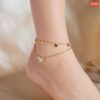 1 white & multi butterfly Anklet Payel - Image 2
