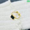 18K Gold Titanium steel ring