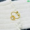 18K Gold Titanium steel ring