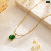 Green Opal Stone Necklace NC93