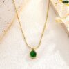 Green Opal Stone Necklace NC93 - Image 3