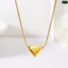 Solid Hollow Love Necklace NC91 - Image 5