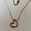 Single Love 22K Gold Polish Necklace - Image 3