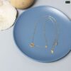 Paper Airplane 18K Gold Necklace NC88 - Image 3