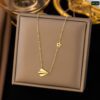 Paper Airplane 18K Gold Necklace NC88