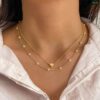 1-Layer Pearl & 1-Layer Love Pendant Necklace - Image 3