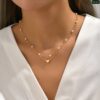 1-Layer Pearl & 1-Layer Love Pendant Necklace