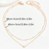 1-Layer Pearl & 1-Layer Love Pendant Necklace - Image 6