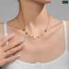 7-Flower Stainless Steel Necklace - Image 3