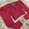 Croptop full hata (merron colour)