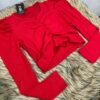 Croptop full hata (red colour)