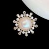 Pearl star brooch